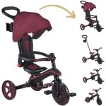 Tricycle trike explorer foldable v2 4 en 1 bordeaux Tricycle trike explorer foldable v2 4 en 1 bordeaux