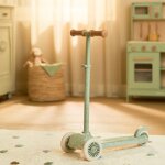 Trottinette 3 roues green leaf