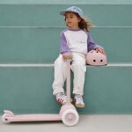 Trottinette eco faded pink avec panier pin & ride