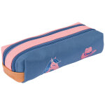 Trousse double compartiment les fantaisies jane corail et bleu