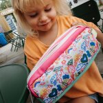 Trousse double compartiment happiness