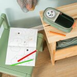 Trousse plumier tiny trails vert
