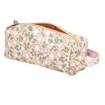 Trousse scolaire fleurs rose