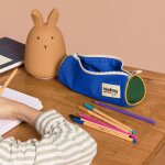 Trousse scolaire ronde mia bleu �lectrique