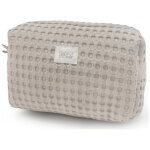 Trousse de toilette camila gofre latte