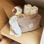 Trousse de toilette cloudy rib milky coffee