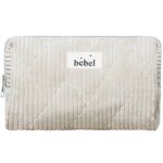 Trousse de toilette mini velours beige