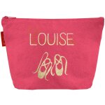 Trousse de toilette rose grenadine (personnalisable)