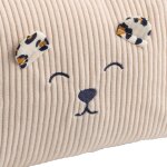 Trousse de toilette en velours l�opard