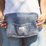 Trousse de toilette wavy gris clair