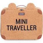 Valise enfant mini traveller en teddy brun