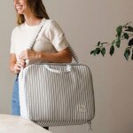 Valise de maternit� botton rayures