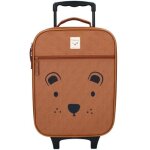 Valise  roulettes enfant ours cappuccino