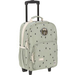 Valise � roulettes happy prints olive clair