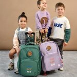 Valise � roulettes little gang mauve