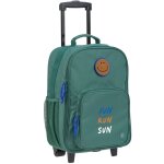 Valise � roulettes little gang vert fonc�