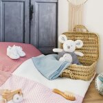 Veilleuse musicale peluche souris (20 cm)
