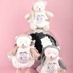 Veilleuse musicale projection d'�toiles ours blanc