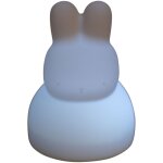 Veilleuse musicale en silicone lapin warm linen