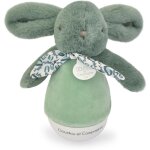 Veilleuse musicale culbuto vert sauge lapin doudou (24 cm)
