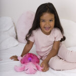 Veilleuse peluche tranquil turtle rose