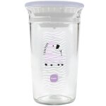 Verre d'apprentissage z�bre violet (290ml)