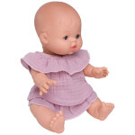 V�tements pour poup�e en gaze de coton p�tale