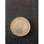 1 euro autriche 2008 - faut�e double listel sur 2 faces - tr�s bon etat