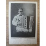 1 carte avec photo n&b de l�accord�oniste raoul - louis le goff (1930)