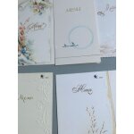 10 cartes menu (pour mariage - fian�ailles . . . ou autres occasions) (9 mod�les diff�rents)