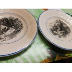 11 assiettes digoin de sarreguemines manque novembre