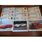 12 cartes de voiture italiennes edit�es par r�troviseur