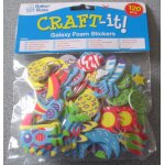 120 autocollants galaxie en mousse - galaxy foam stickers graft it - stickers adh�sifs plan�tes - pour ...