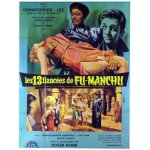 Les 13 fianc�es de fu manchu (the brides of fu manchu) - v�ritable affiche de cin�ma pli�e - format 120x160 ...