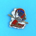 14280 / / 1 pin's : fouga magister n499 a. f / 2 millions d'heures de vols . (mg diffusion)