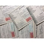 15 quittances de loyer avec 14 timbres fiscaux, 1941