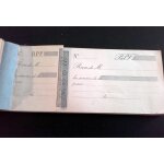 1936 : vieux carnet a souche de 125 reus b. p. f vierges