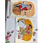 2 cartes postales anciennes � humour � - s�rie ivrogne - � chauffer la futaille � � . . . je sens le ...