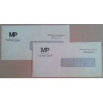 2 enveloppes mus�e de la poste port pay� 22 / 11cm