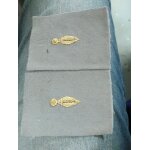 2 insigne tissu infanterie cadre a tailler