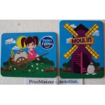 2 magnets petits filous la farine : brouette & moulin. 2 magnets petits filous la farine : brouette & moulin.