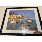 2 reproductions du peintre c pastor� avec cadre.