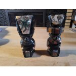 2 statue en obsidian maya