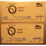 2 tickets mtro rer ratp sncf paris bondy ile de france mobilit composts