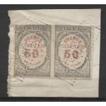 2 timbres fiscaux n 1 dimension copies 50c et deux dixiemes