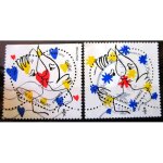 2015. s�rie compl�te f4924 a f4925: coeurs de castelbajac.