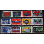 2025. s�rie compl�te autoadh�sive: des f�tes hautes en couleur.