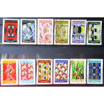 2025. s�rie compl�te autoadh�sive: motifs d�coratifs.