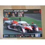 3 cartes postales des equipages peugeot aux 24 heures du mans 2008