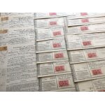 4 engagements de location (avec 4 timbres de dimension - 1938 / 41) & 27 timbres d. a. sur quittance ...